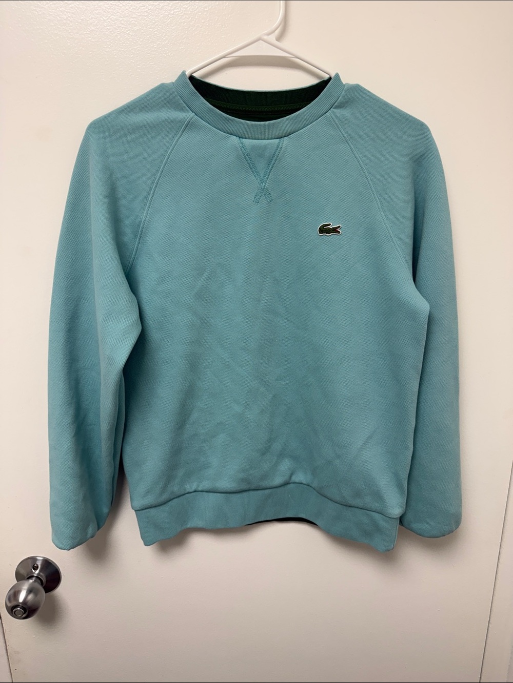 Lacoste Men’s Teal Crewneck Sweatshirt